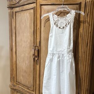 Love Culture White Dress with Lace Accent